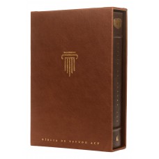 Bíblia de Estudo ACF, Capa luxo marrom | Com comentários da King James Study Bible