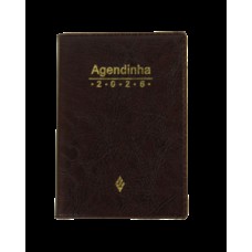 Agenda simples 2026 - Marrom