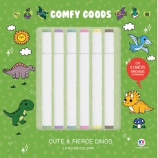 Cute and Fierce Dinos - Para Colorir