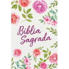 Bíblia nvt letra normal - textura floral