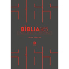 Bíblia 365 - letra grande - cinza
