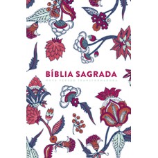 Bíblia nvt letra grande - indian flowers branca