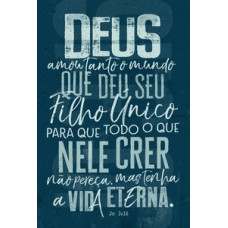 Bíblia nvt letra normal - joão 3.16 (azul) Bíblia nvt letra normal - joão 3.16 (azul)