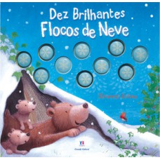 Dez brilhantes flocos de neve Dez brilhantes flocos de neve