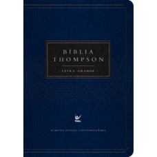 Bíblia Thompson - AEC - Letra Grande - Azul e preta c/ índice