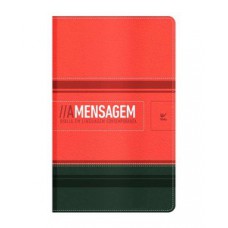 Bíblia A mensagem - Capa Luxo - Laranja e Verde