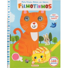Minha primeira história com adesivos - filhotinhos Minha primeira história com adesivos - filhotinhos