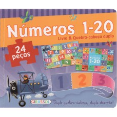 Livro & quebra-cabeça duplo - número 1-20 Livro & quebra-cabeça duplo - número 1-20