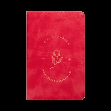 Bíblia Sagrada NVI, Letra Grande, Capa luxo rosada, Leitura Perfeita