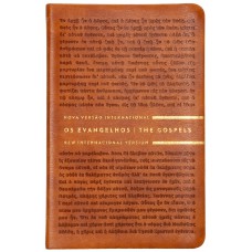 Os Evangelhos NVI/NIV, Edição Bilíngue, Português/Inglês, Letras de Jesus em azul, Capa flexível