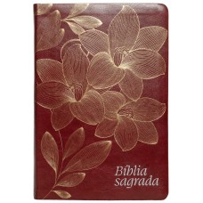 Bíblia NVI, Letra Gigante, Capa luxo vinho, Leitura Perfeita