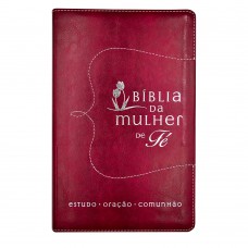 Bíblia da Mulher de Fé NVI, Capa luxo vermelho