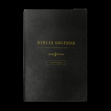 Bíblia NVI com Espaço para Anotações, Letra Grande, Capa luxo preta, Leitura Perfeita