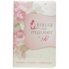 Bíblia da Mulher de Fé NVI, Capa luxo, Flores